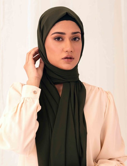 Georgette Chiffon Olive