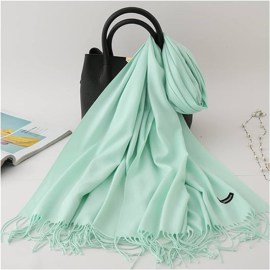 WINTER PASHMINA SEA GREEN