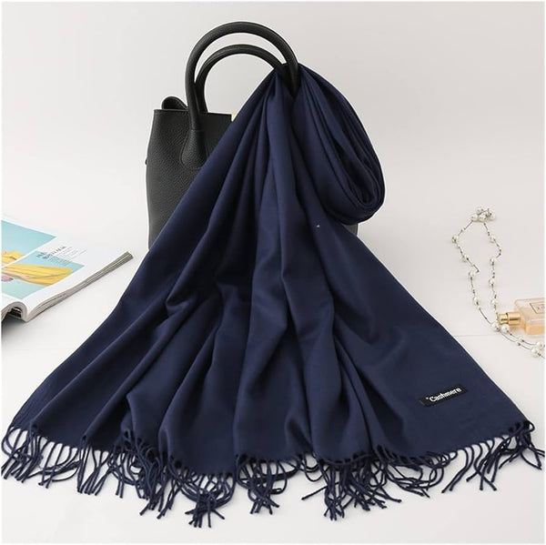 WINTER PASHMINA NAVY BLUE