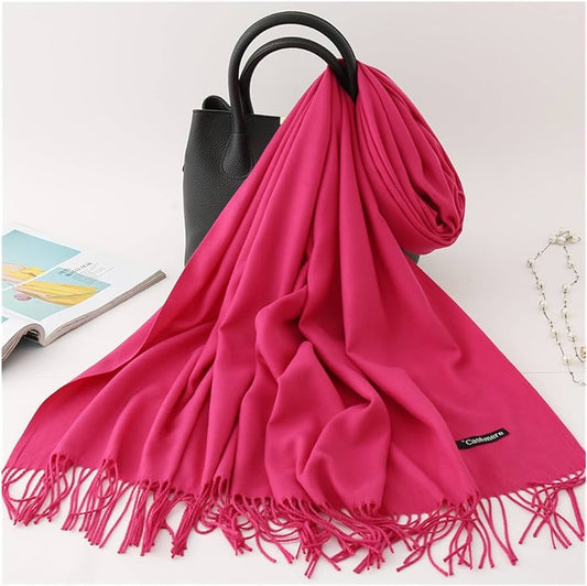 WINTER PASHMINA SHAKING PINK