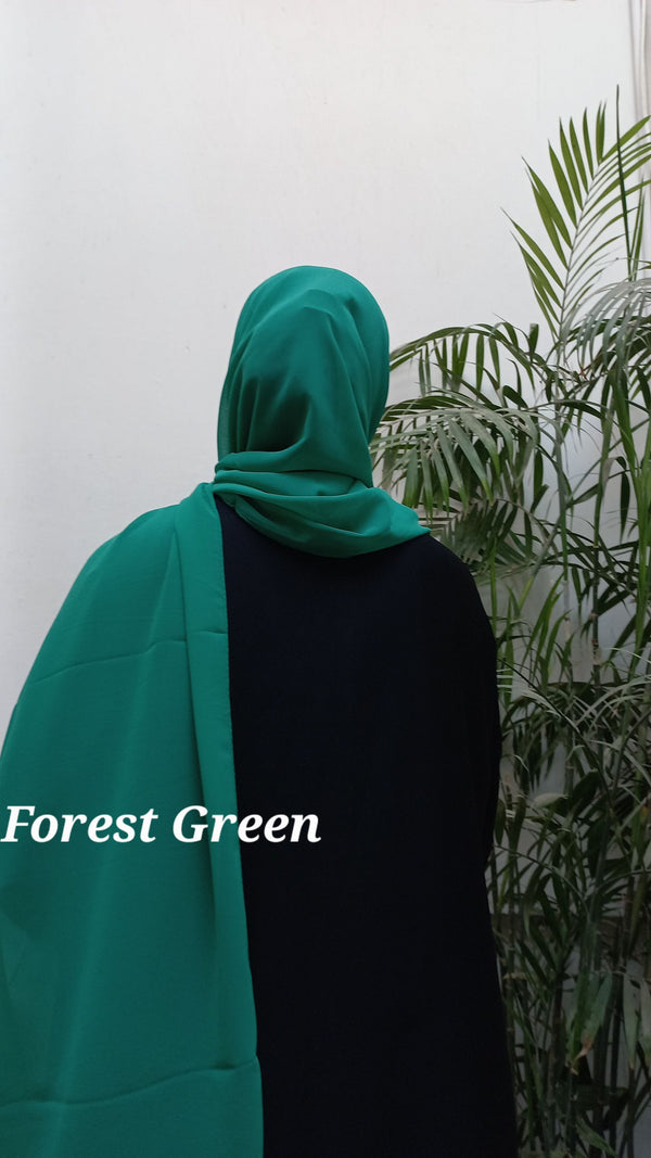 Georgette Chiffon Forest Green