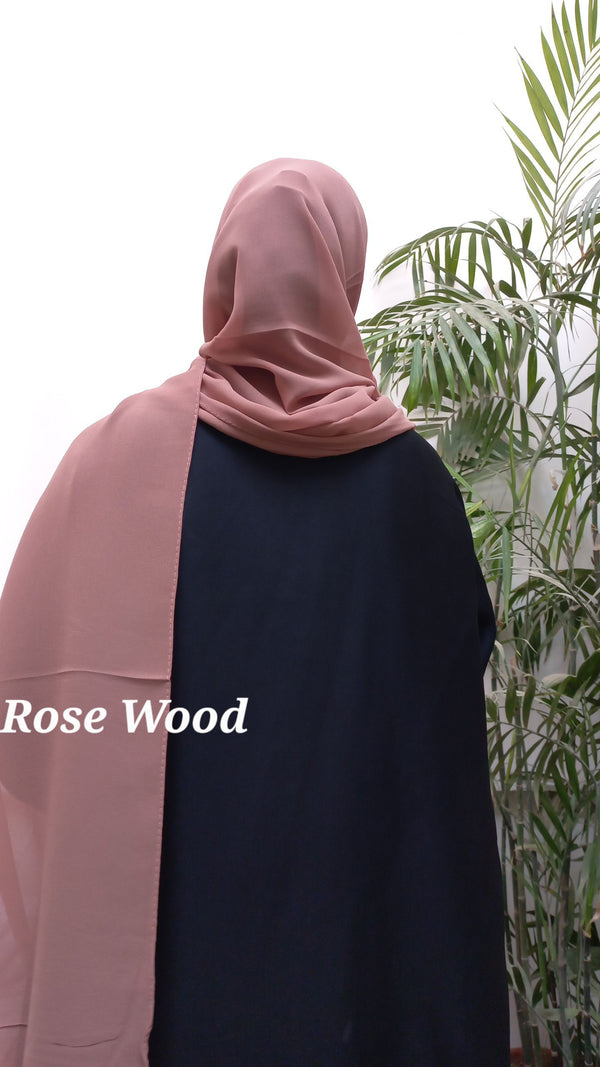 Georgette Chiffon Rose Wood