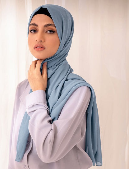 Georgette Chiffon Heather