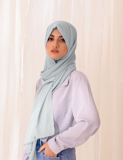 Georgette Chiffon Ice Blue